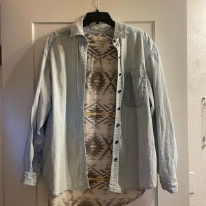 We The Free Geometric Patterned Shirt